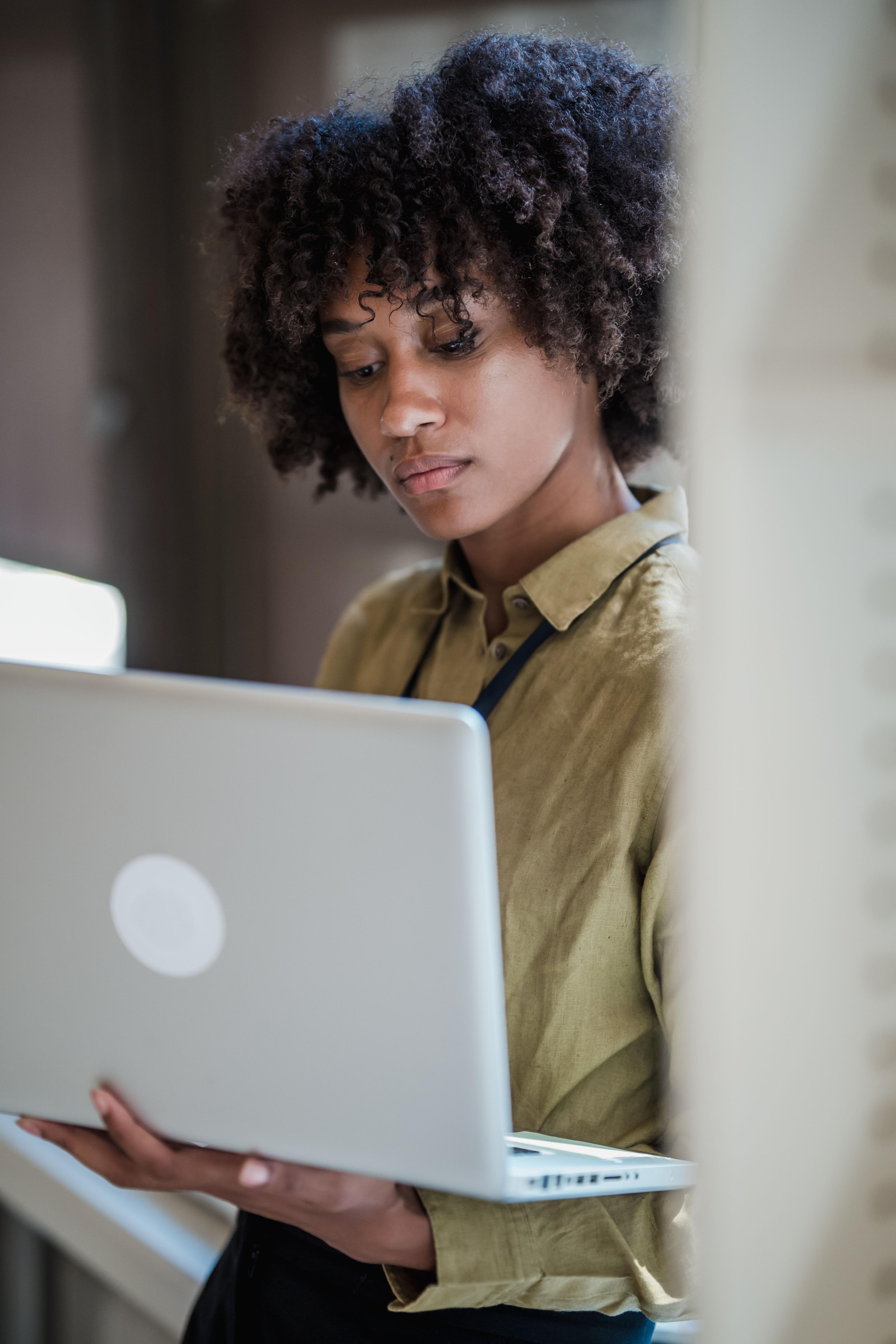 African professionals learning digital skills
