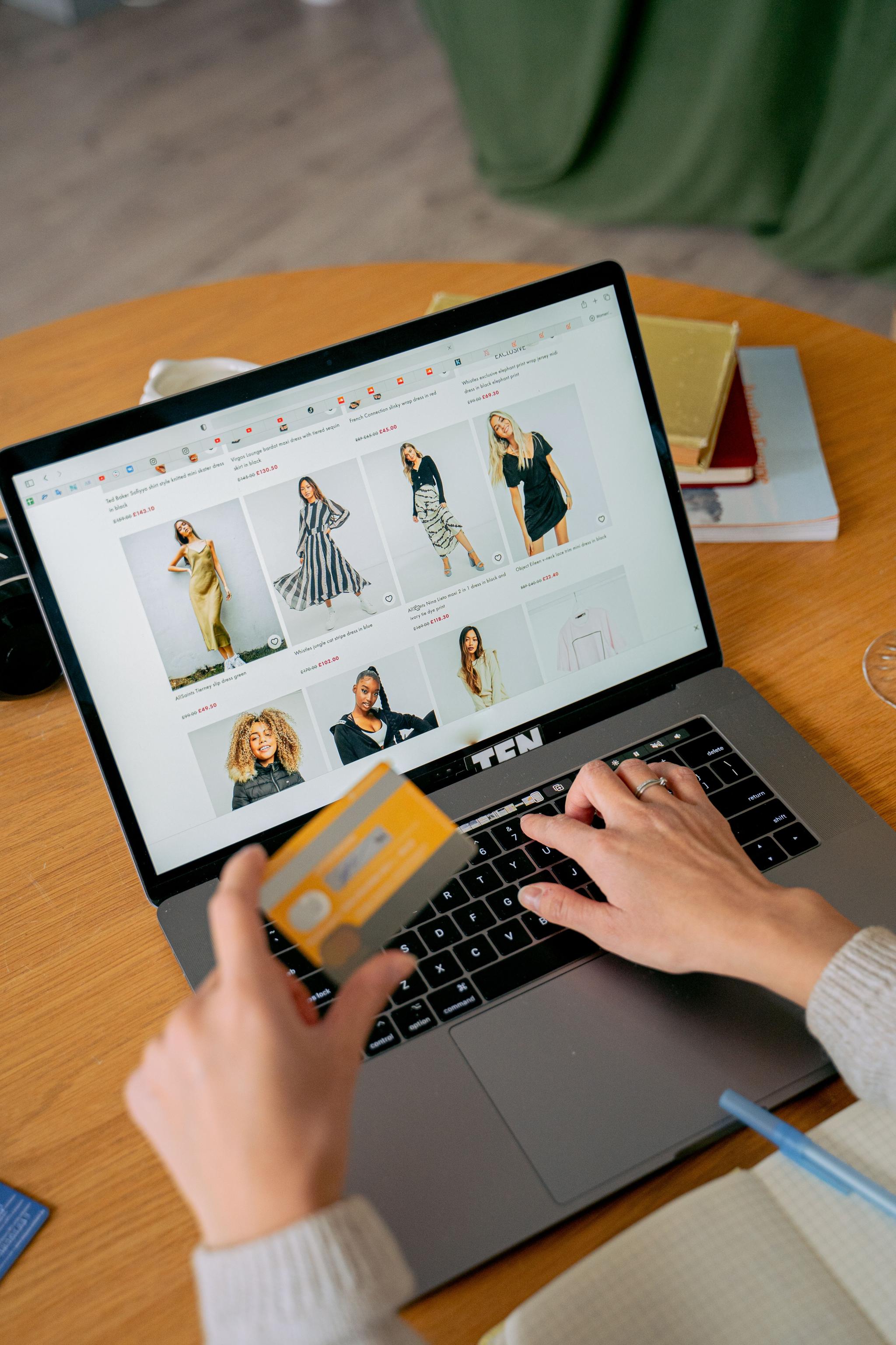 E-commerce professional managing an online store